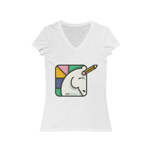 Load image into Gallery viewer, Women's Jersey Short Sleeve V-Neck Tee