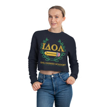 Load image into Gallery viewer, Women's Cropped Sweatshirt | IDOL Greek | Artist Collab