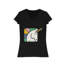 Load image into Gallery viewer, Women's Jersey Short Sleeve V-Neck Tee