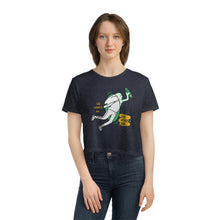 Load image into Gallery viewer, Women's Flowy Cropped Tee with See What's On the Other Side | Artist Design