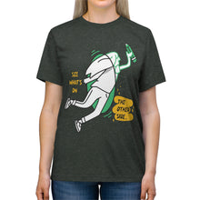 Load image into Gallery viewer, Unisex Triblend Tee | See What's On the Other Side | Artist Design