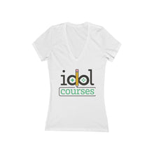 Load image into Gallery viewer, Women's Jersey Short Sleeve Deep V-Neck Tee