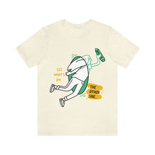 Load image into Gallery viewer, Unisex Jersey Short Sleeve Tee | See what's on the other side | Artist Design