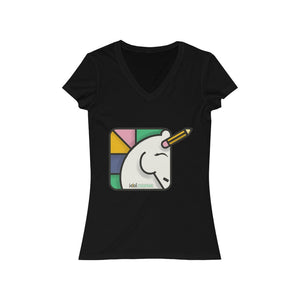 Women's Jersey Short Sleeve V-Neck Tee