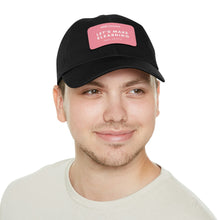 Load image into Gallery viewer, Let&#39;s Make eLearning Less Shitty | Dad Hat with Leather Patch
