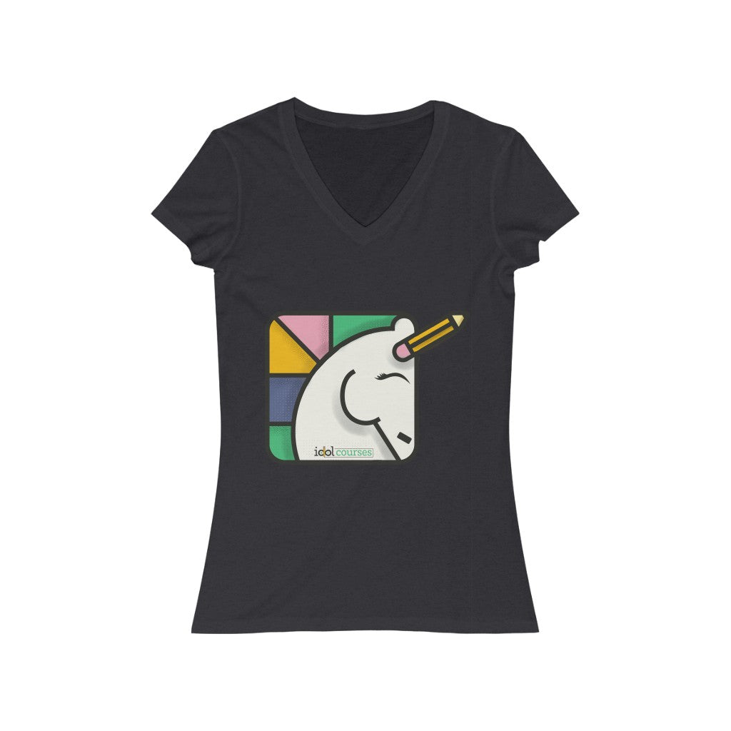 Women's Jersey Short Sleeve V-Neck Tee
