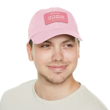 Load image into Gallery viewer, Let&#39;s Make eLearning Less Shitty | Dad Hat with Leather Patch
